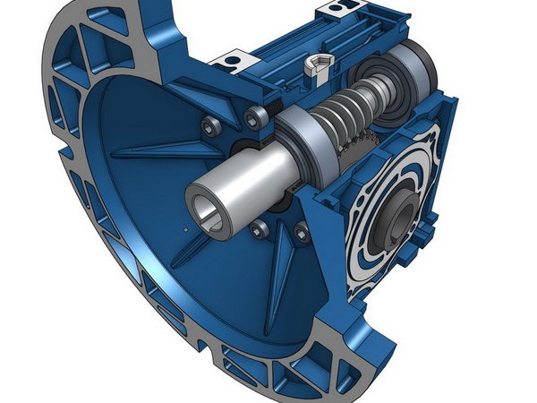 Solidworks-worm-gear-box-3D-Model